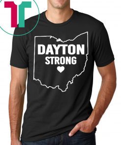 Dayton Strong Ohio Map Strong Tee Shirt