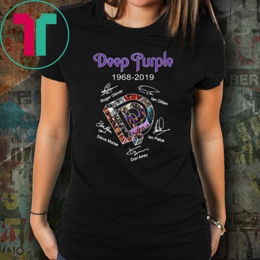 Deep purple 1968-2019 signatures Tee shirt