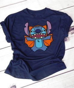 Disney Stitch Bat Halloween T-Shirts