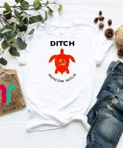Ditch Moscow Mitch Turtle Hammer and Sickle Funny T-Shirt Kentucky Democrats 2020 Gift T-Shirt