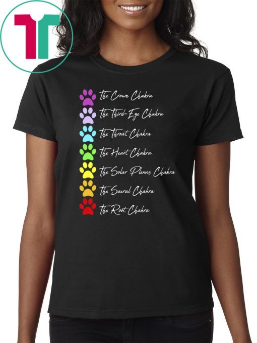 Dog Paw 7 Chakra Meditation shirt2