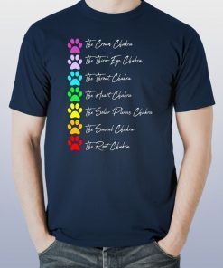 Dog Paw 7 Chakra Meditation shirt2