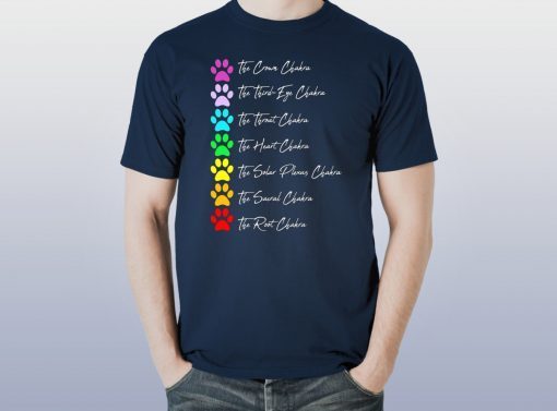 Dog Paw 7 Chakra Meditation shirt2