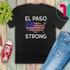 El Paso Strong American Flag Distressed Gift T-Shirt