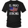 El Paso Strong American Map Distressed Gift TShirt