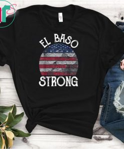 El Paso Strong American Map vintage Distressed Gift T-Shirt