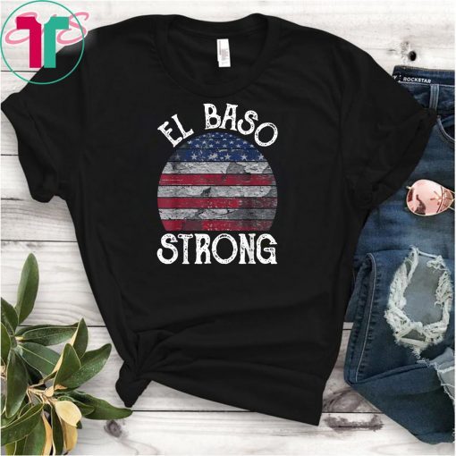 El Paso Strong American Map vintage Distressed Gift T-Shirt