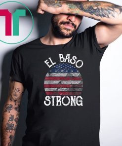 El Paso Strong American Map vintage Distressed Gift T-Shirt