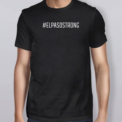 El Paso Strong #ElPasoStrong Distressed Flag T-Shirt