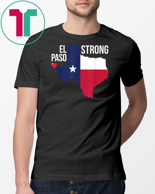 El Paso Strong Flag Heart T-Shirt