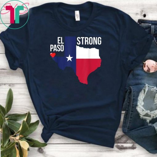 El Paso Strong Flag Heart T-Shirt