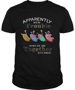 Flamingo apparently were trouble when we are together who knew shirt