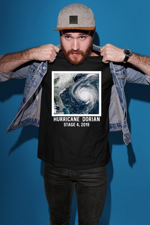 Florida Hurricane Dorian Stage 4 Natural Disaster Ocean T-Shirt