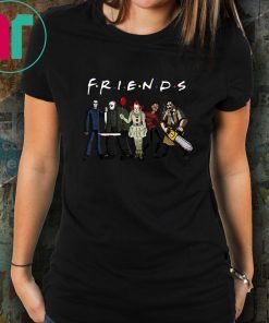 Friends horror movies characters halloween shirt