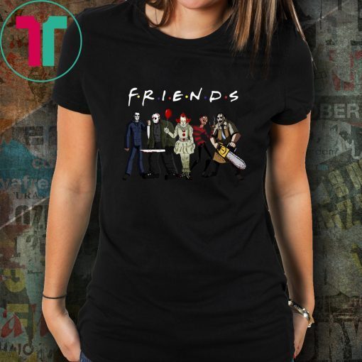 Friends horror movies characters halloween shirt