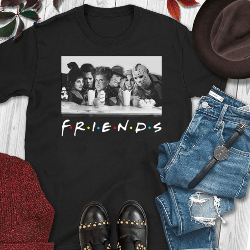 Friends sanderson sisters and freddy krueger jason voorhees michael myers Funny T-Shirt