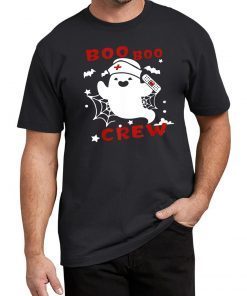 Funny Boo Boo Crew Nurse Ghost Halloween Costume T-Shirt