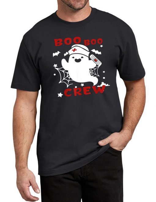 Funny Boo Boo Crew Nurse Ghost Halloween Costume T-Shirt