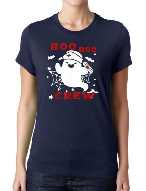 Funny Boo Boo Crew Nurse Ghost Halloween Costume T-Shirt