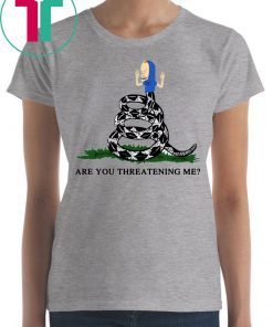 Gadsden Flag Beavis Are you Threatening Me Tee Shirt