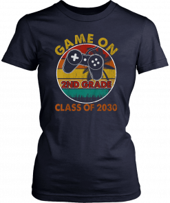 Game On 2nd Grade T-shirt Gamer Class of 2030 Vintage Tee Shirt