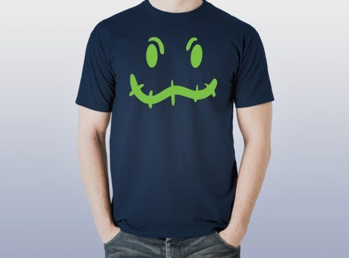 Green Boogie Man Scary Face T-Shirt