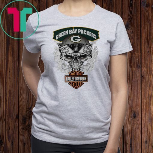 Green bay packers harley-davidson motorcycles shirt