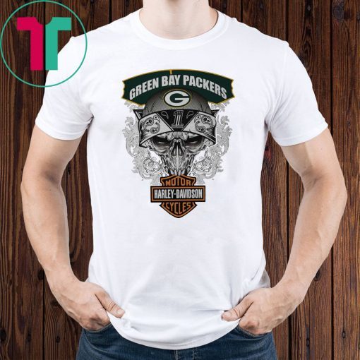 Green bay packers harley-davidson motorcycles shirt