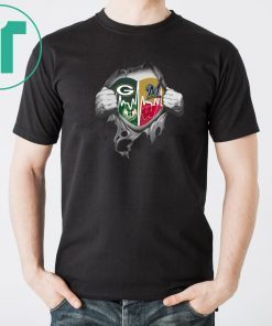 Green bay packers milwaukee brewers milwaukee bucks wisconsin badgers inside me shirt