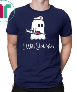 Halloween boo I will stab you nurse shirt