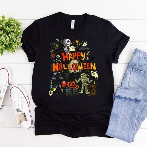 Happy Halloween Scary Retro T-Shirt