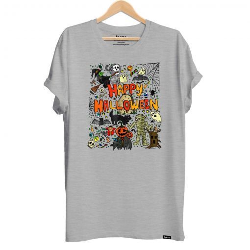 Happy Halloween Scary Retro Tee Shirt