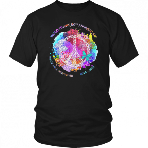 Hippie woodstock 50th anniversary 1969-2019 peace and love T-Shirt