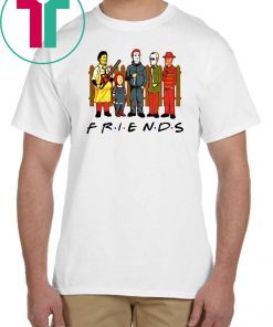 Horror Characters FRIENDS Halloween Tee Shirt