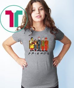 Horror Characters FRIENDS Halloween Tee Shirt