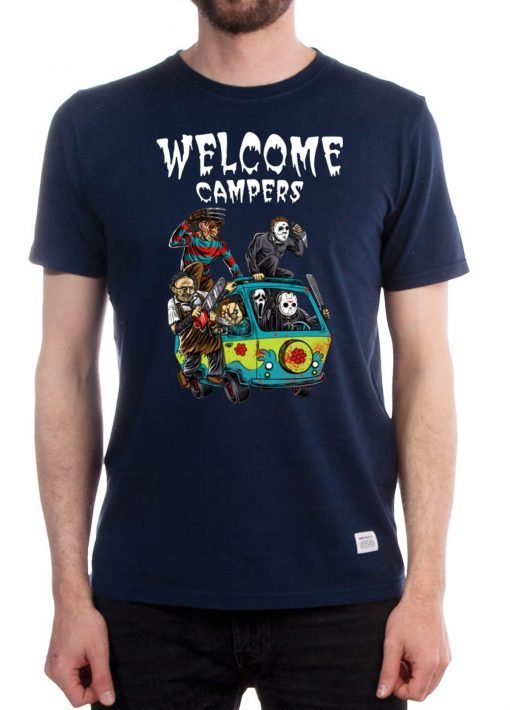 Horror Characters Welcome Campers shirt