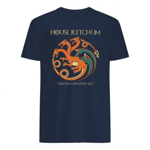 House ketchum gotta catch’em all shirt and women’s v-neck T-Shirt