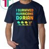 Hurricane Shirt Dorian I Survived Hurricane Dorian T-shirt