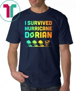 Hurricane Shirt Dorian I Survived Hurricane Dorian T-shirt