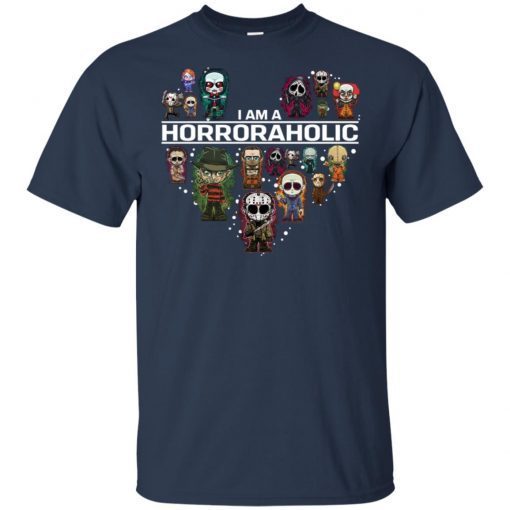 I Am A Horroraholic Halloween T-Shirt