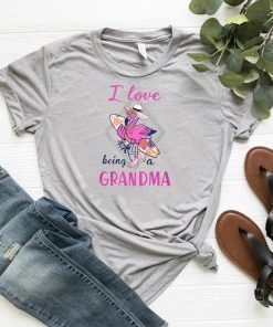 I love being a grandma flamingo shirt