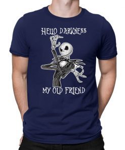 Mens Jack skellington hello darkness my old friend Classic Tee shirt