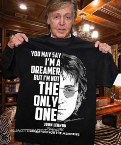 John lennon 1940-1980 thank you for the memories signature shirt