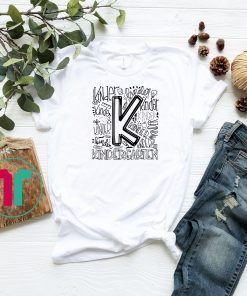 Kindergarten typography back to school shirt