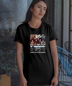 Kiss end of the road 46th anniversary 1973-2019 signatures thank you for the memories shirt