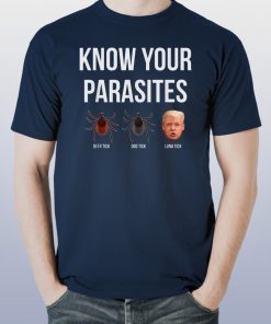 Know Your Parasites Dump President Trump Parasite Lunatic T-Shirt