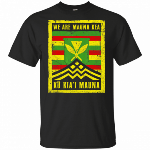 Ku Kiai Mauna We Are Mauna Kea Kanaka Maoli Flag Vintage T-Shirt