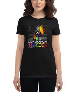 LGBT rooster stop staring at my cock shirt