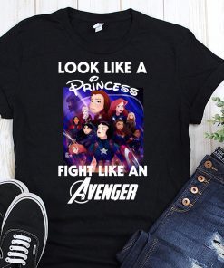 Look like a princess fight like an avenger poster disney shirt