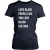 Love black people like you love black culture shirt